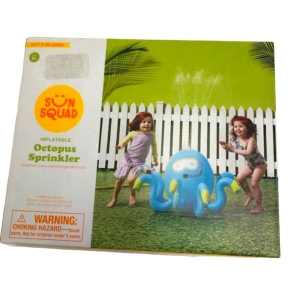 Sun Squad inflatable octopus sprinkler - Picture 1 of 6